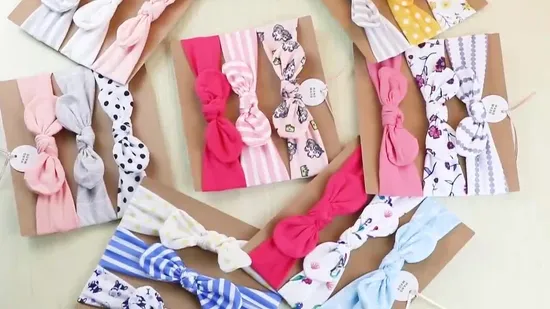 3PCS/Set Baby Headbands for Baby Girls Bow Knot Turban Floral Print Kids Hair Bands Newborn Headwear Baby Hair Accessories